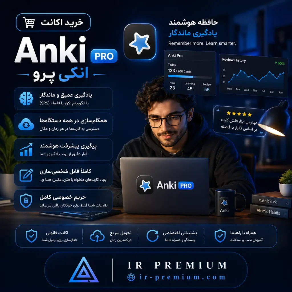 خرید اکانت Anki Pro انکی پرو